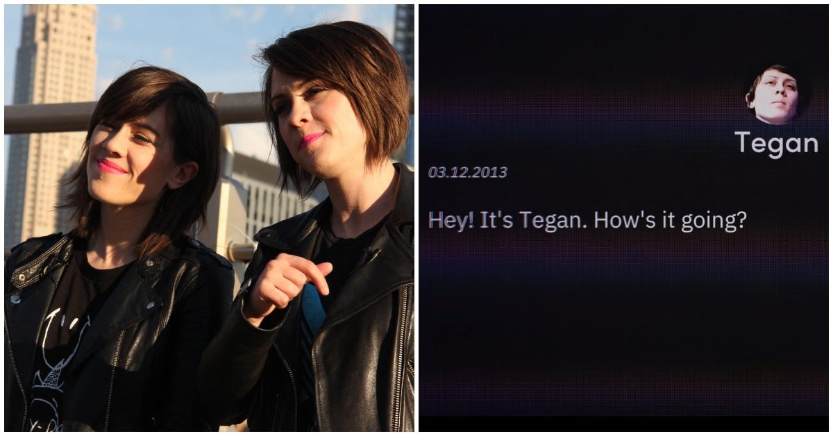 (l-r): Tegan and Sara/a screenshot from their Hulu doc