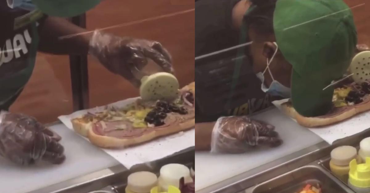 Subway Worker Falls Asleep While Making Sandwich