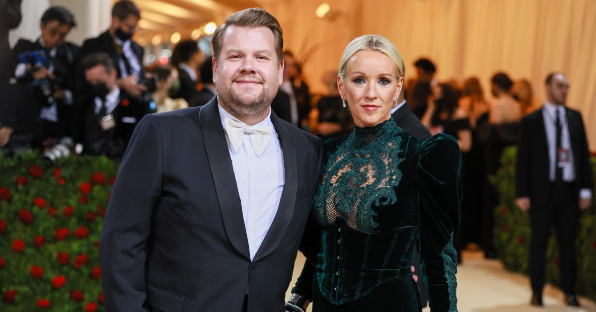 James Corden and his wife, Julia Corden, at the 2022 Met Gala on May 6, 2022.