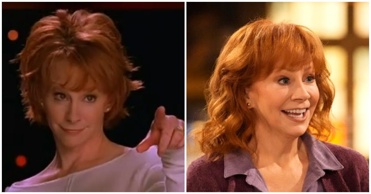 (l-r): Reba McEntire in 'Reba' and her again on 'Happy's Place'