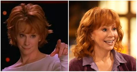 (l-r): Reba McEntire in 'Reba' and her again on 'Happy's Place'
