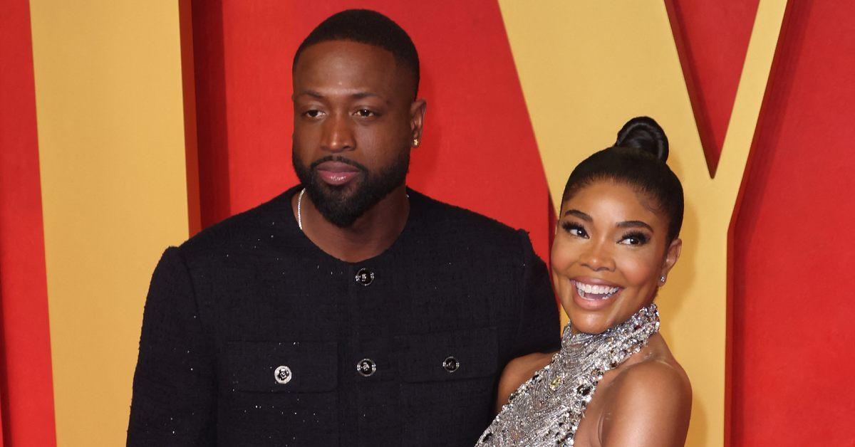 Gabrielle Union and Dwayne Wade attend the Vanity Fair Oscar Party in 2024.