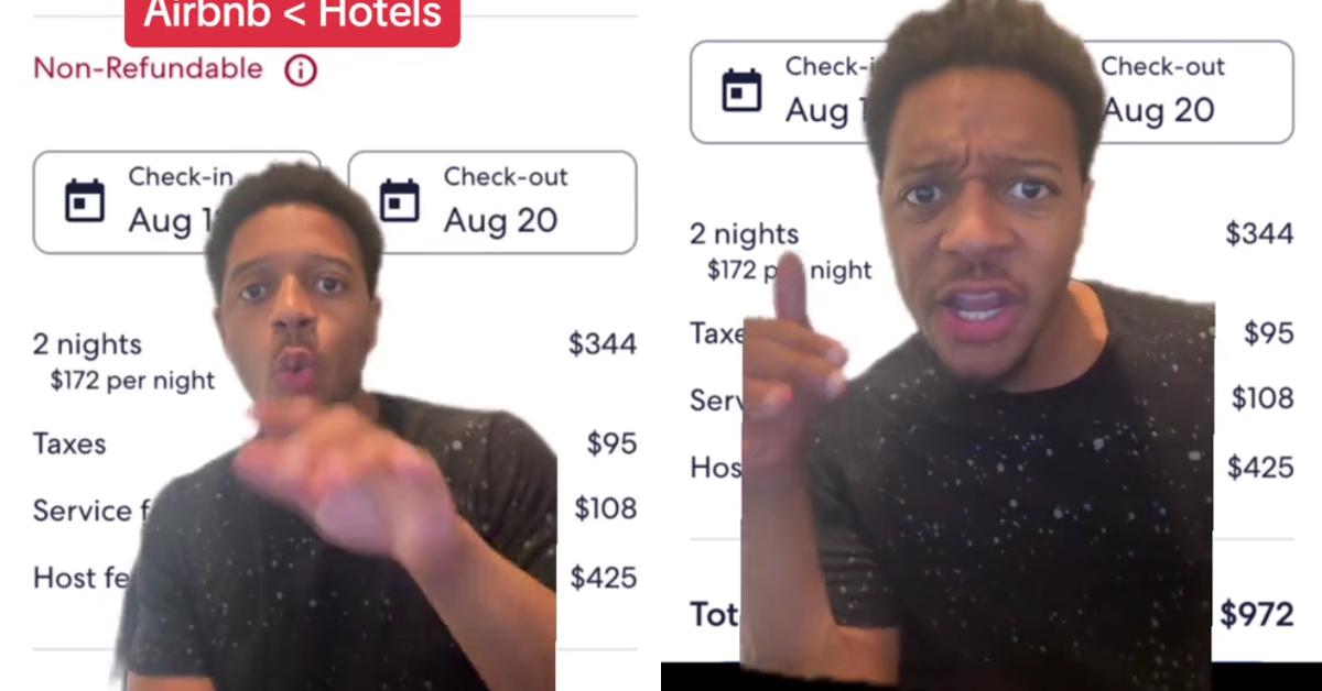 Airbnb Guest Rage: $172 Listing Comes Out to $972 for 2 Nights