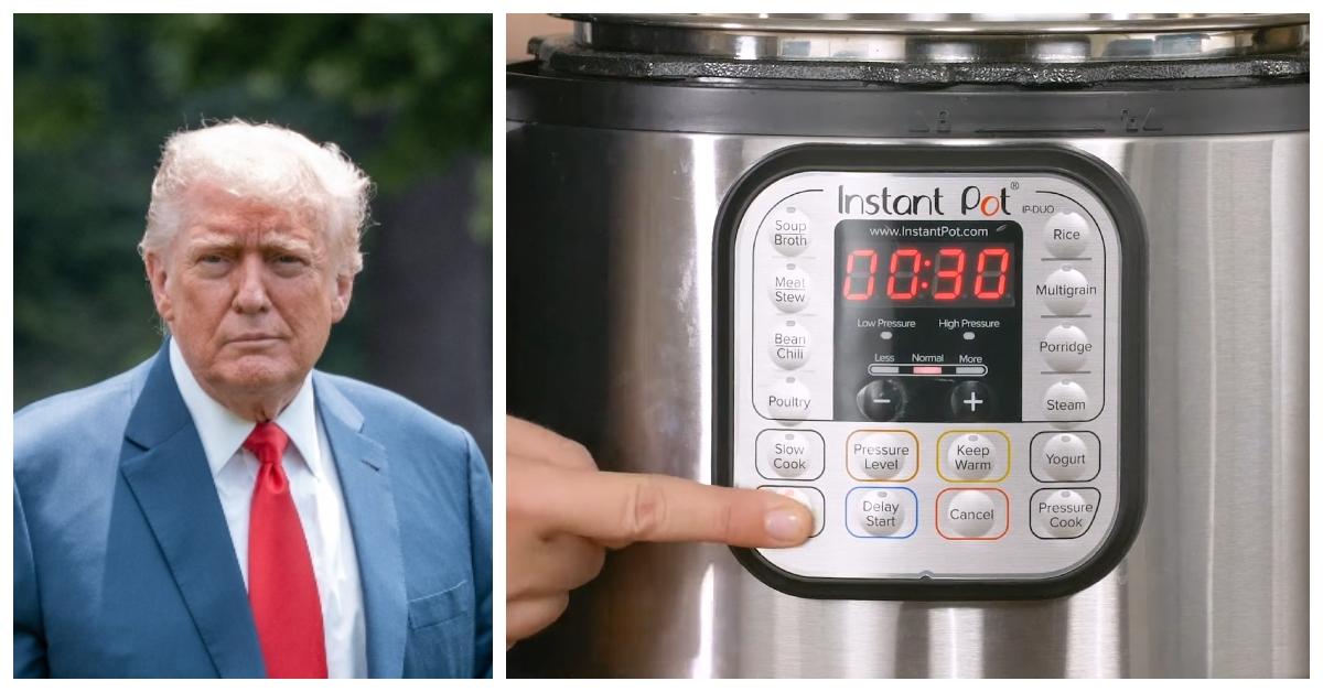 President Donald Trump and an Instant Pot