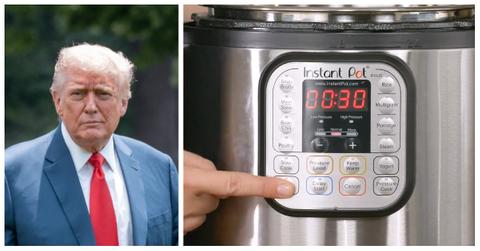 President Donald Trump and an Instant Pot