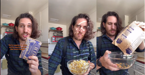 TikTok microwave popcorn hack