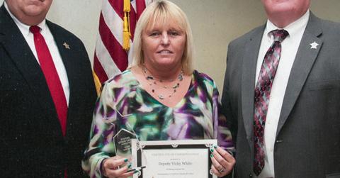 Vicky White with a commendation