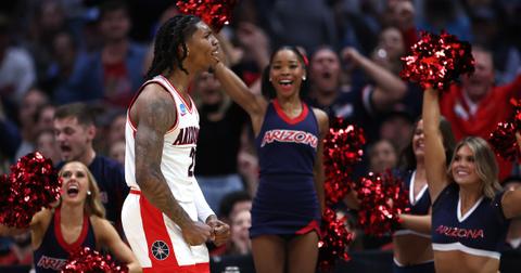 Caleb Love playing for Arizona in 2024