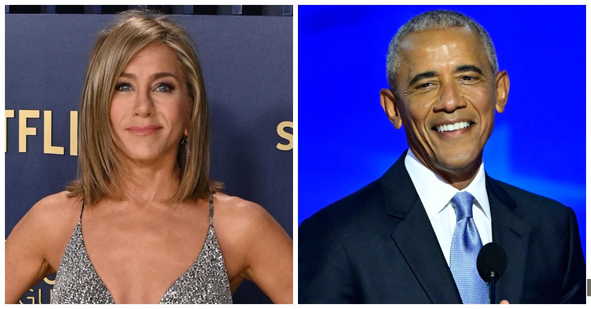 Jennifer Aniston and Barack Obama.