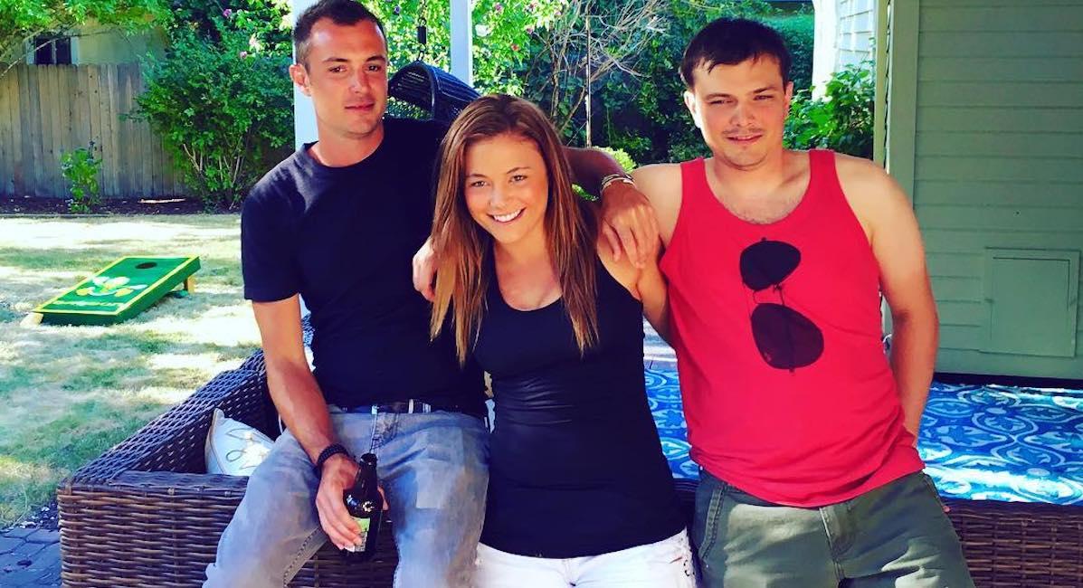 Malia White with her brothers