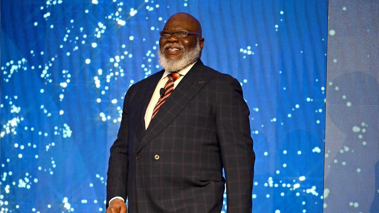 Bishop TD Jakes on stage during the 9th Annual HOPE Global Forums at the Hyatt Regency Atlanta on Dec. 13, 2022