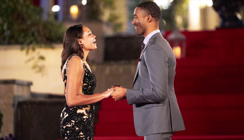 Michelle Young and Matt James on 'The Bachelor'.