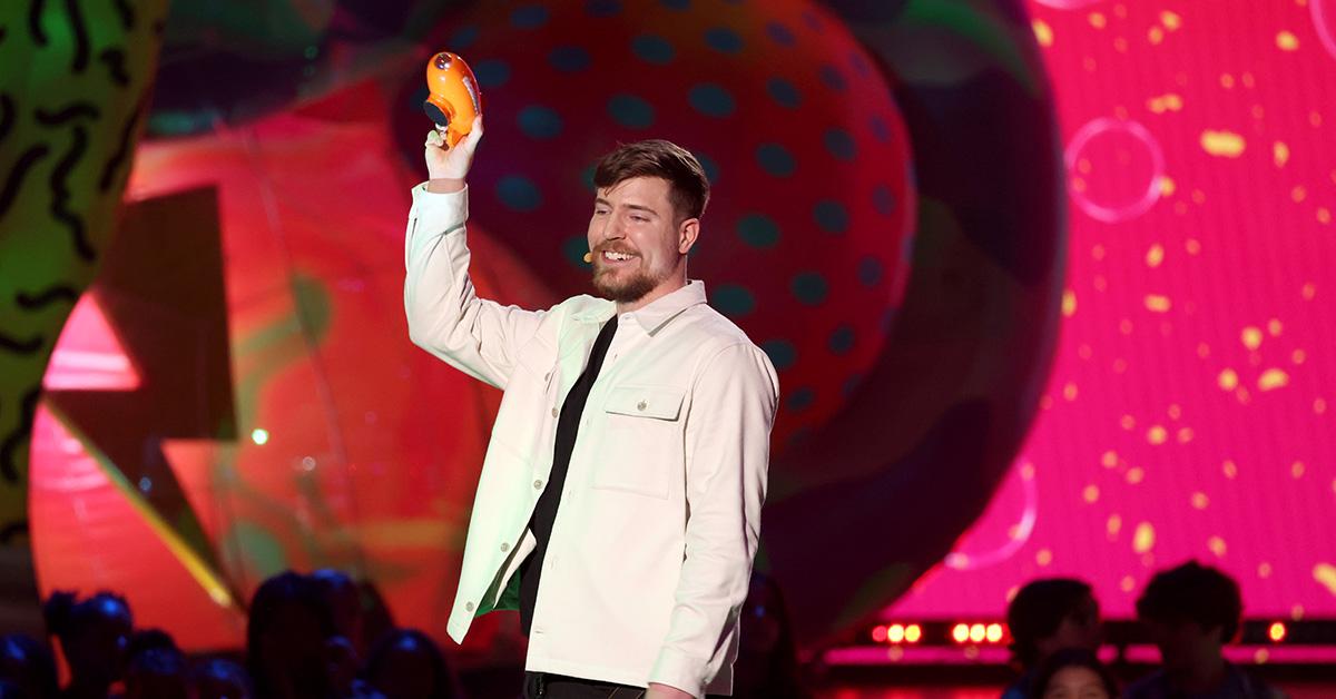 MrBeast at the 2023 Kids Choice Awards. 