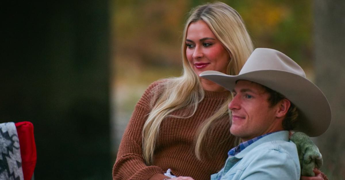 Zoe and Colton during the Season 3 finale of 'Farmer Wants a Wife.'