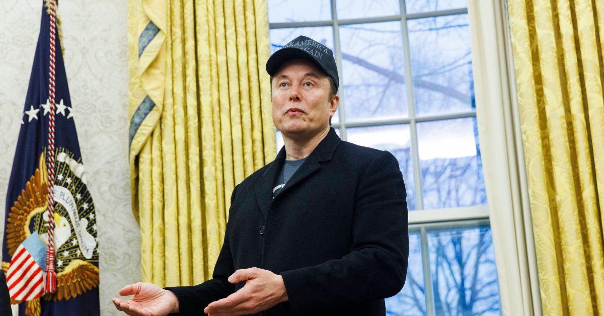 Elon Musk in the Oval Office. 