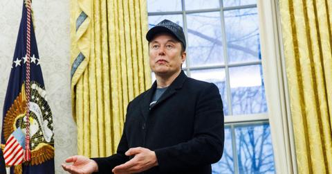 Elon Musk in the Oval Office.