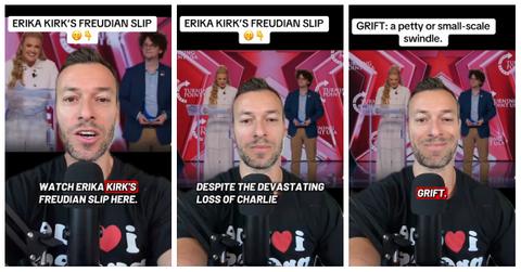Erika Kirk's Freudian Slip Reveals What's on Her Mind