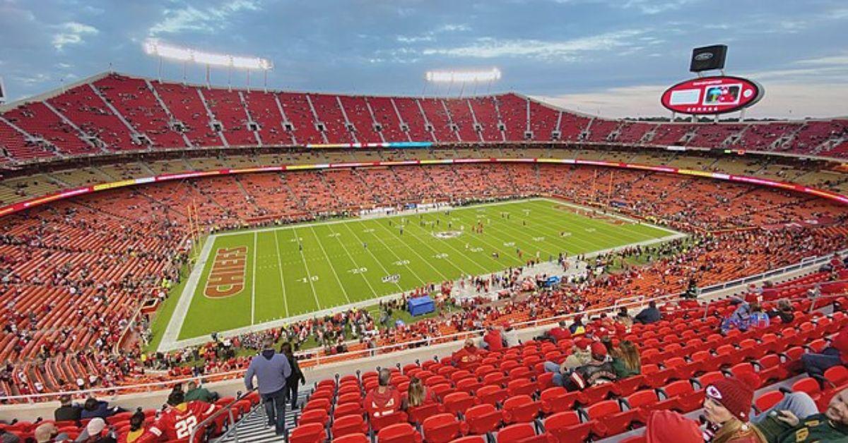 Arrowhead Stadium during a Chiefs game in 2019. 