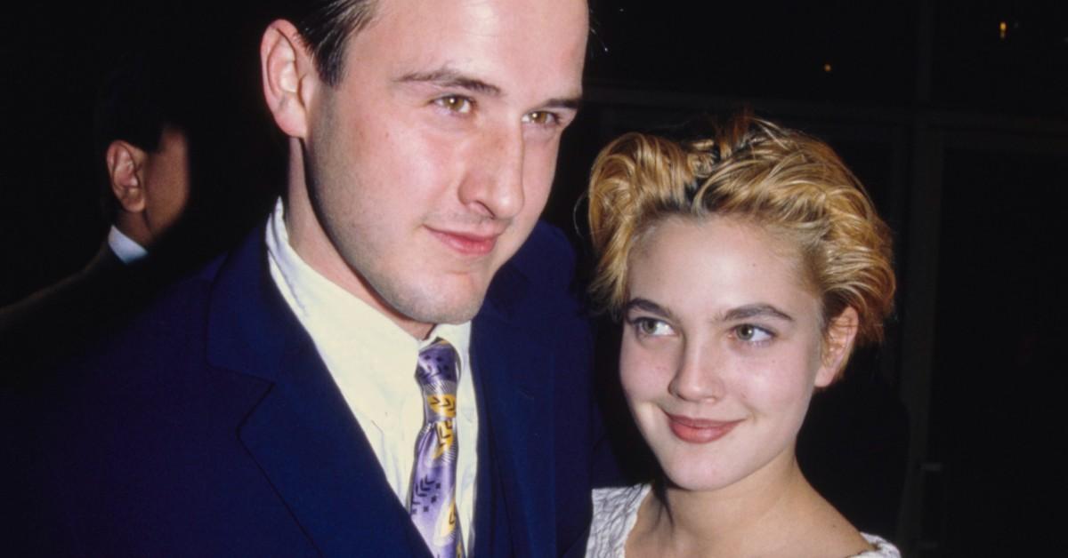 David Arquette and Drew Barrymore 