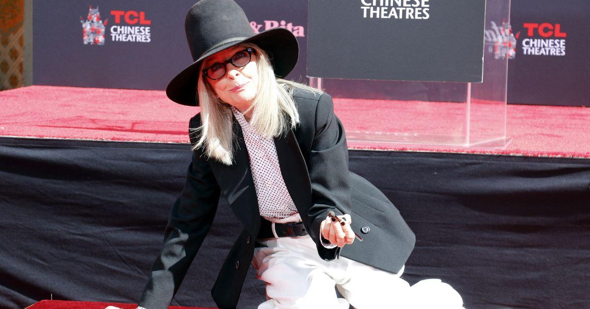 Diane Keaton at Hand and Footprint Ceremony in 2022
