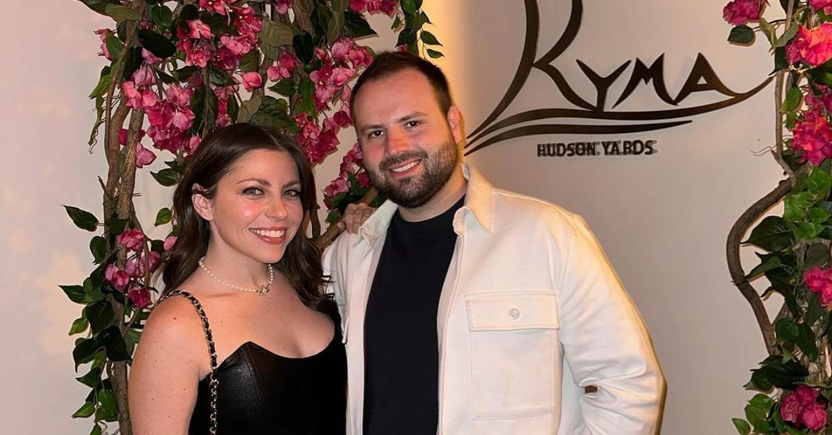 (l-r): Ally Shapiro and her ex-fiance Jordan Bilfield