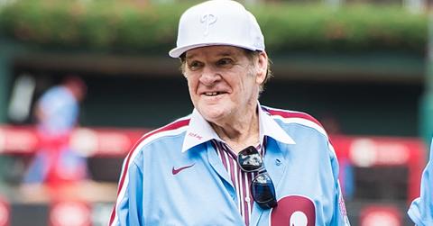 MLB legend at a baseball game in 2022.