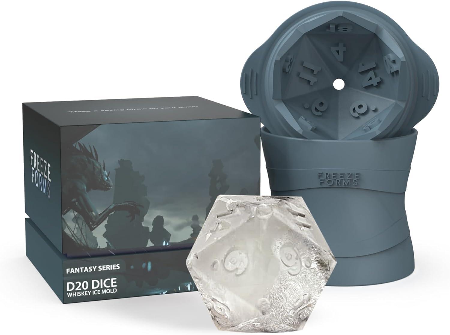 Critical Hit d20 Ice Mold