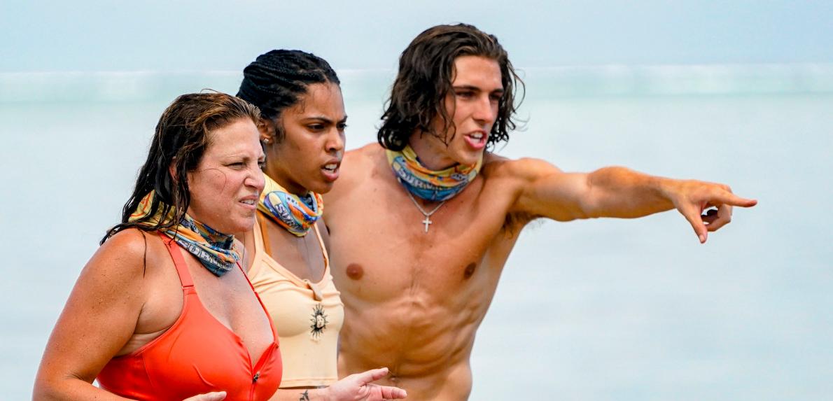 Xander, Liana, and Tiffany in 'Survivor 41'