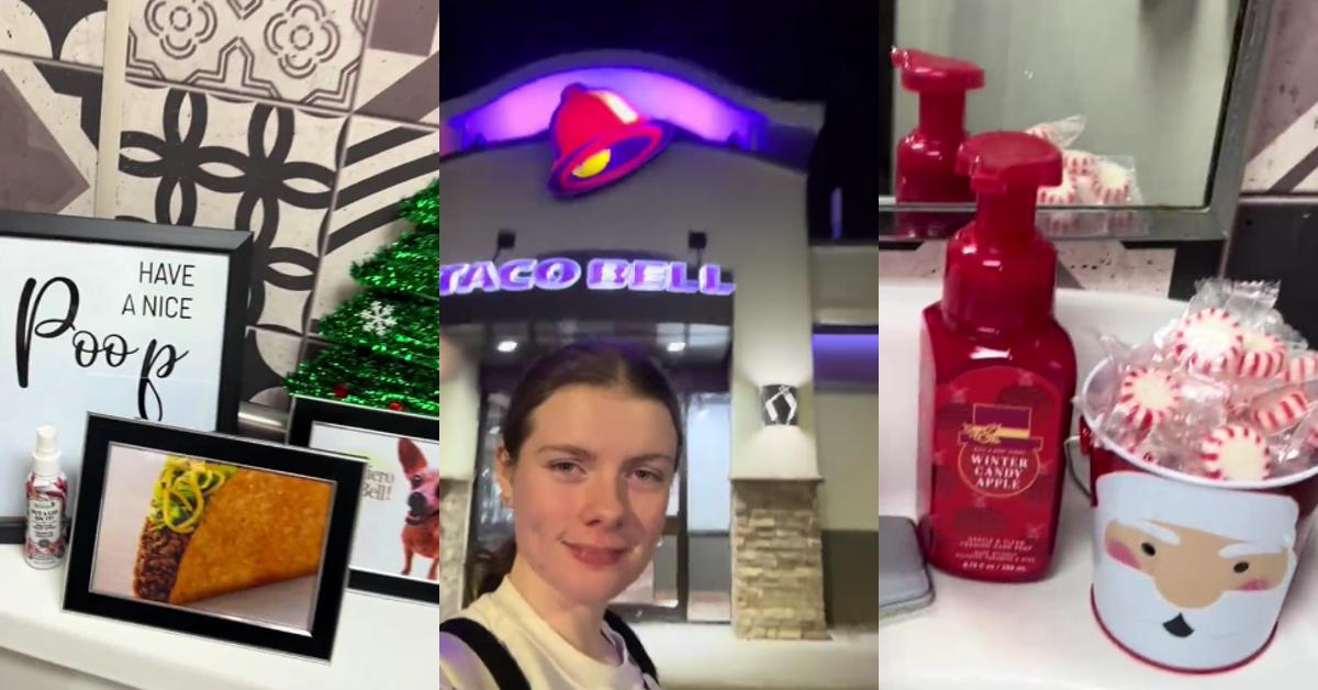 Woman Cleans, Decorates Taco Bell Bathroom, Gets Kicked Out