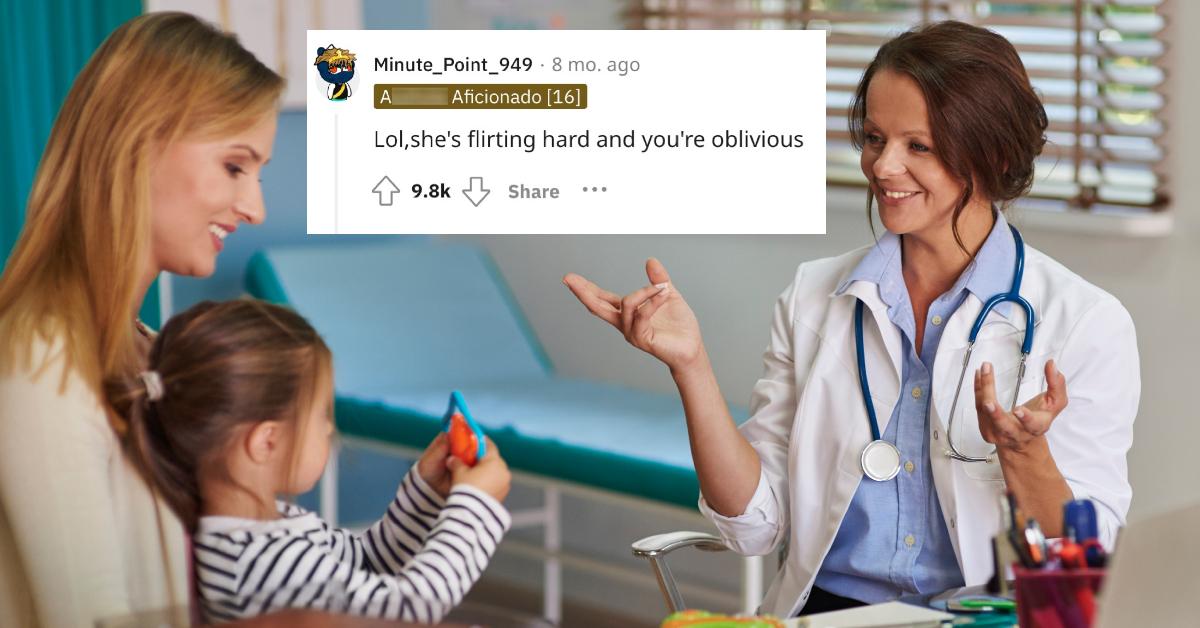 A woman missed flirty signal's from her niece's school nurse.