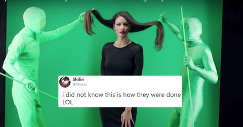 shampoo commercial green screen