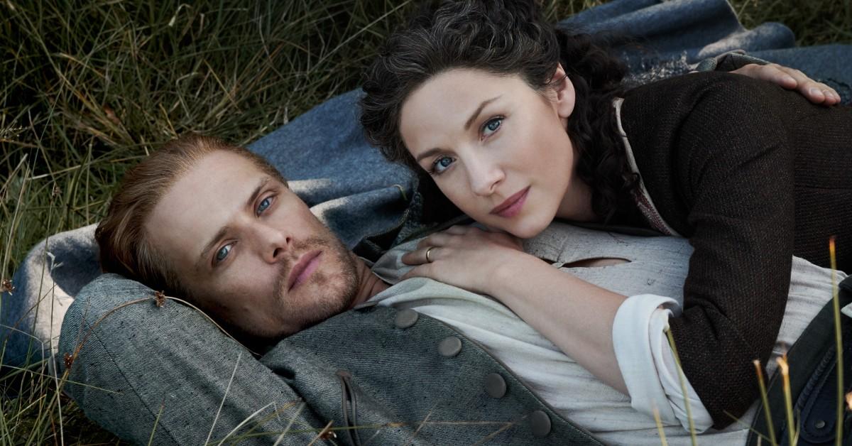 (L-R) Jamie Fraser (Sam Heughan) and Claire Fraser (Caitriona Balfe)