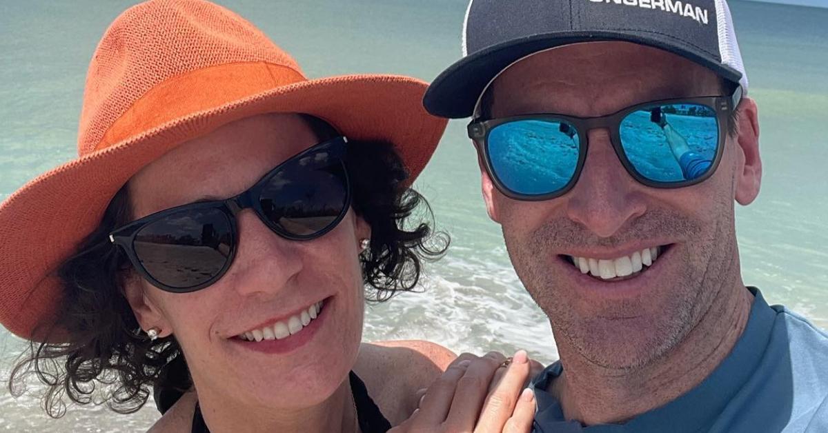 Lindsey Uselding and her husband Nate at the beach