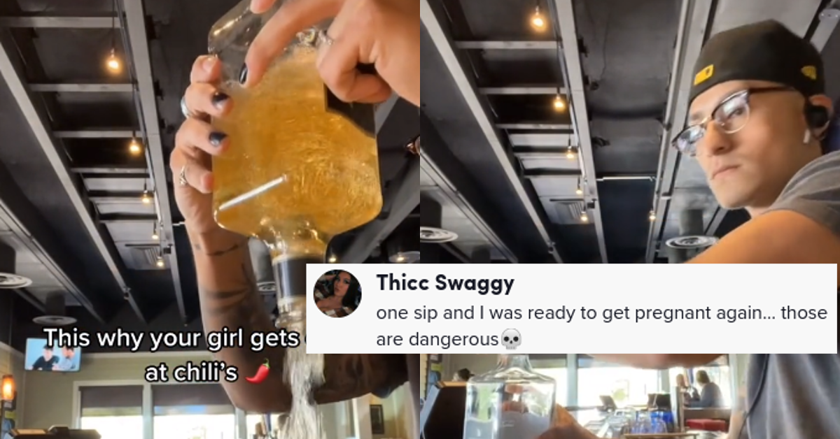 TikToker Reveals Just How Much Booze Goes Into Chili’s Cocktails
