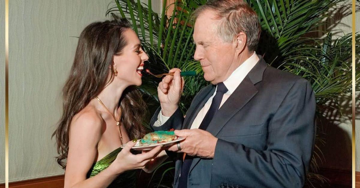 Jordon Hudson with Coach Bill Belichick