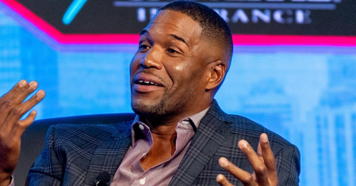 Michael Strahan speaks during the 2021 Black Entrepreneurs Day