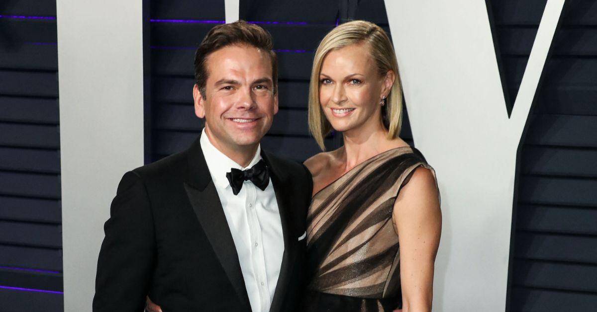 Lachlan Murdoch with his wife at 2019 Vanity Fair's Oscar Party