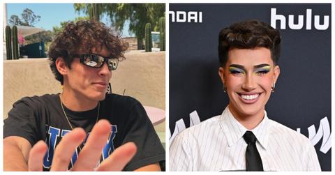 Evan Johnson (L) and James Charles (R)