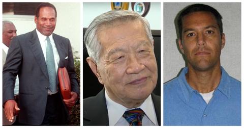 (L-R): O.J. Simpson; Dr. Henry Lee; Scott Peterson