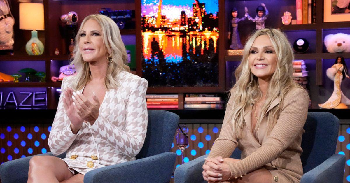 (l-r): Vicki Gunvalson and Tamra Judge on 'Watch What Happens Live' in 2022.