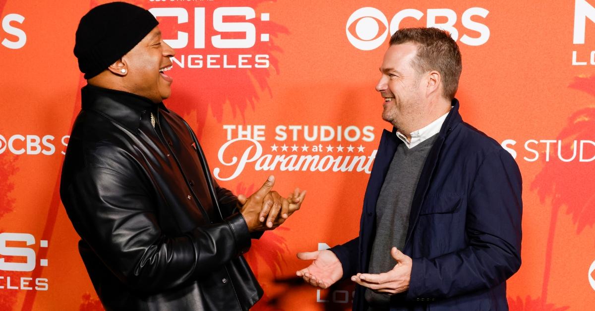 LL Cool J and Chris O'Donnell as the 'NCIS: LA' finale party.