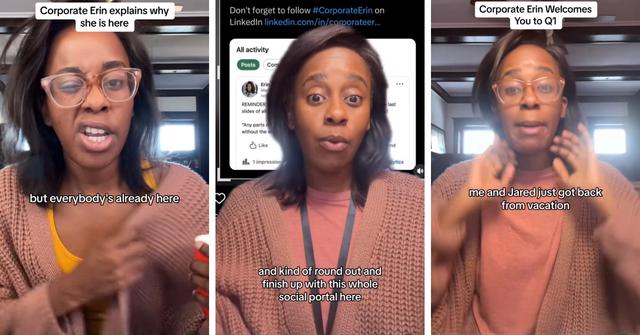 Corporate Erin by Lisa Beasley on TikTok