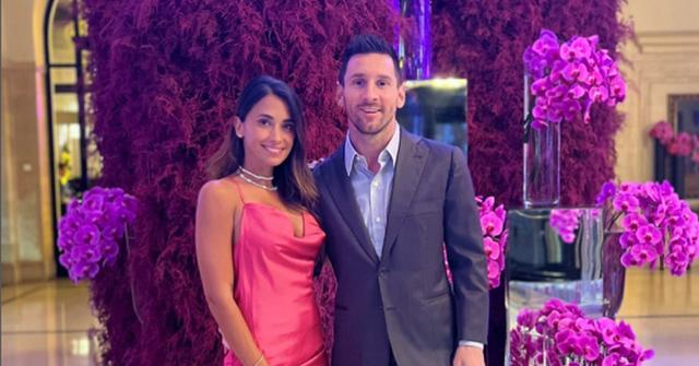 Lionel Messi and Antonela Roccuzzo
