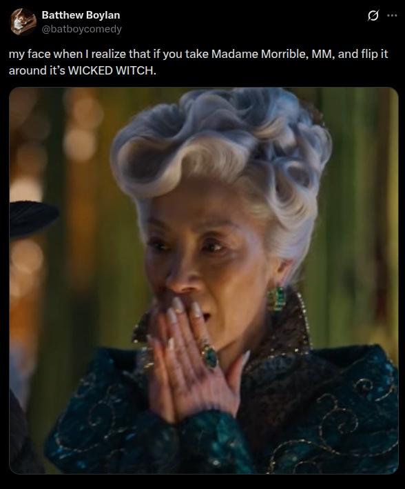 Madame Morrible meme on X.