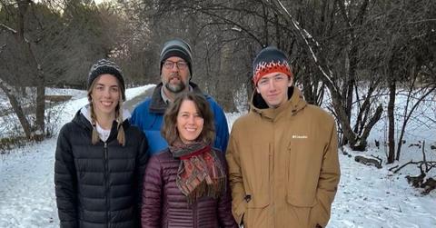 Susan Crawford with her husband and two kids