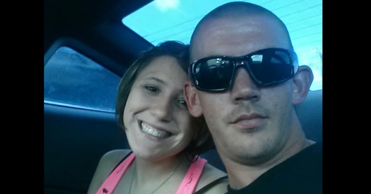 Chantay Blankinship smiles in the back of a car with her boyfriend