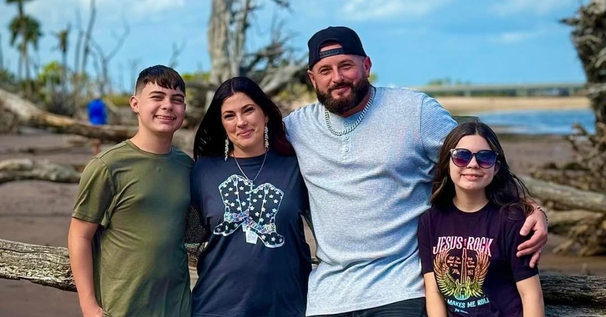 (l-r): Joe Nester's son, his wife, Faith, Joe Nester, and Joe Nester's daughter