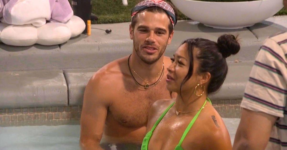 Tucker Des Lauriers and Rubina Bernabe in a pool on 'Big Brother'