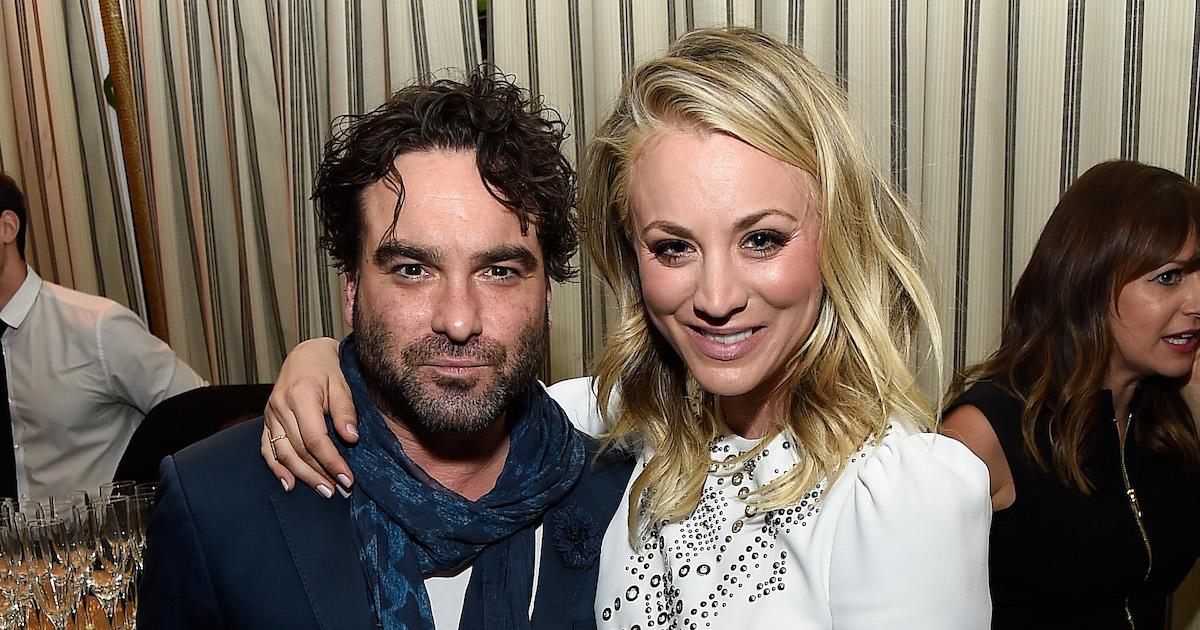 Kaley Cuoco and Johnny Galecki