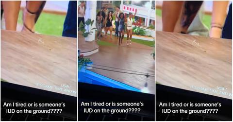 Fan thinks they spotted IUD on the floor on 'Love Island USA' Season 7.